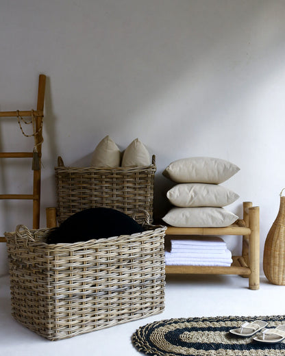 Bali Furniture – Kyoto Basket With Handle S/2 – The Kyoto Basket With Handle S/2 Grey ad