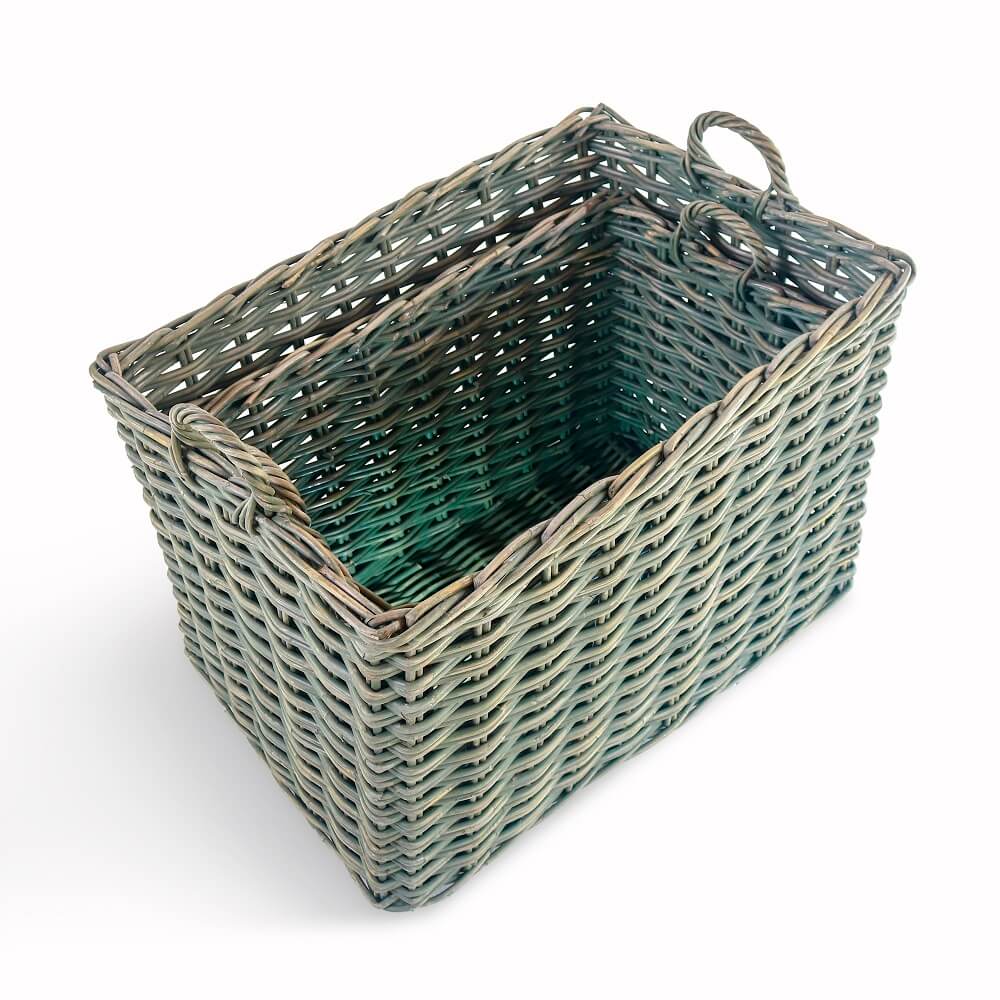 Kyoto Basket With Handle Set Of Two