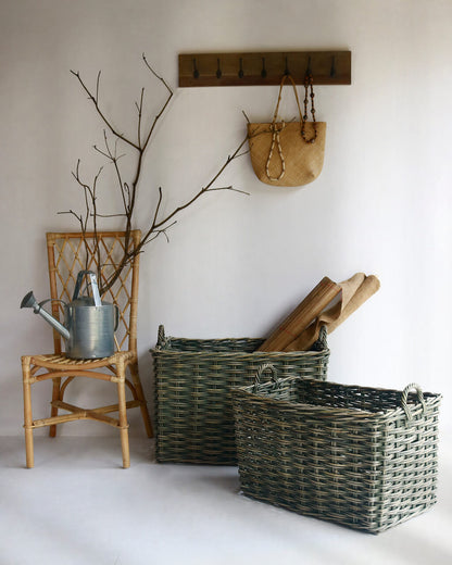 Bali Furniture – Kyoto Basket With Handle S/2 – The Kyoto Basket With Handle S/2 Green i