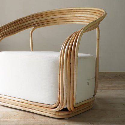 Rattan armchair Bonita Arm – boho furniture, handwoven and handmade in Bali