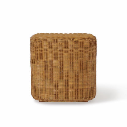 Mahogany side table – Nambu, natural natural materials in boho style