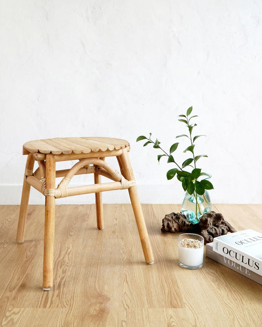Bali Furniture – Freya Rattan Stool – The Freya Rattan Stool offers a calm, co