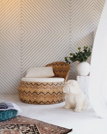 Seroja lounge chair in natural materials – handmade boho furniture from Bali
