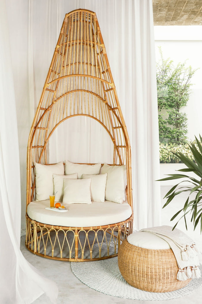 Rattan daybed – Monkey – boho furniture handmade in Bali by BaliSouk