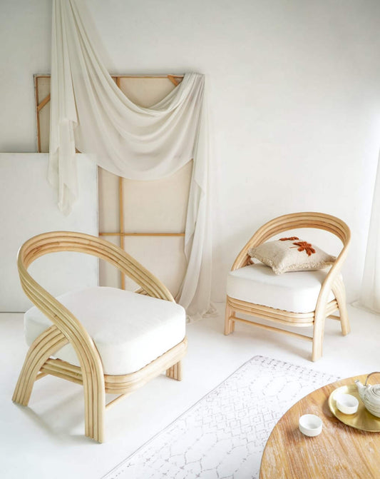 Bali Furniture – Donita Chair With White Cushion Seat – The Donita Chair With White Cushion Seat