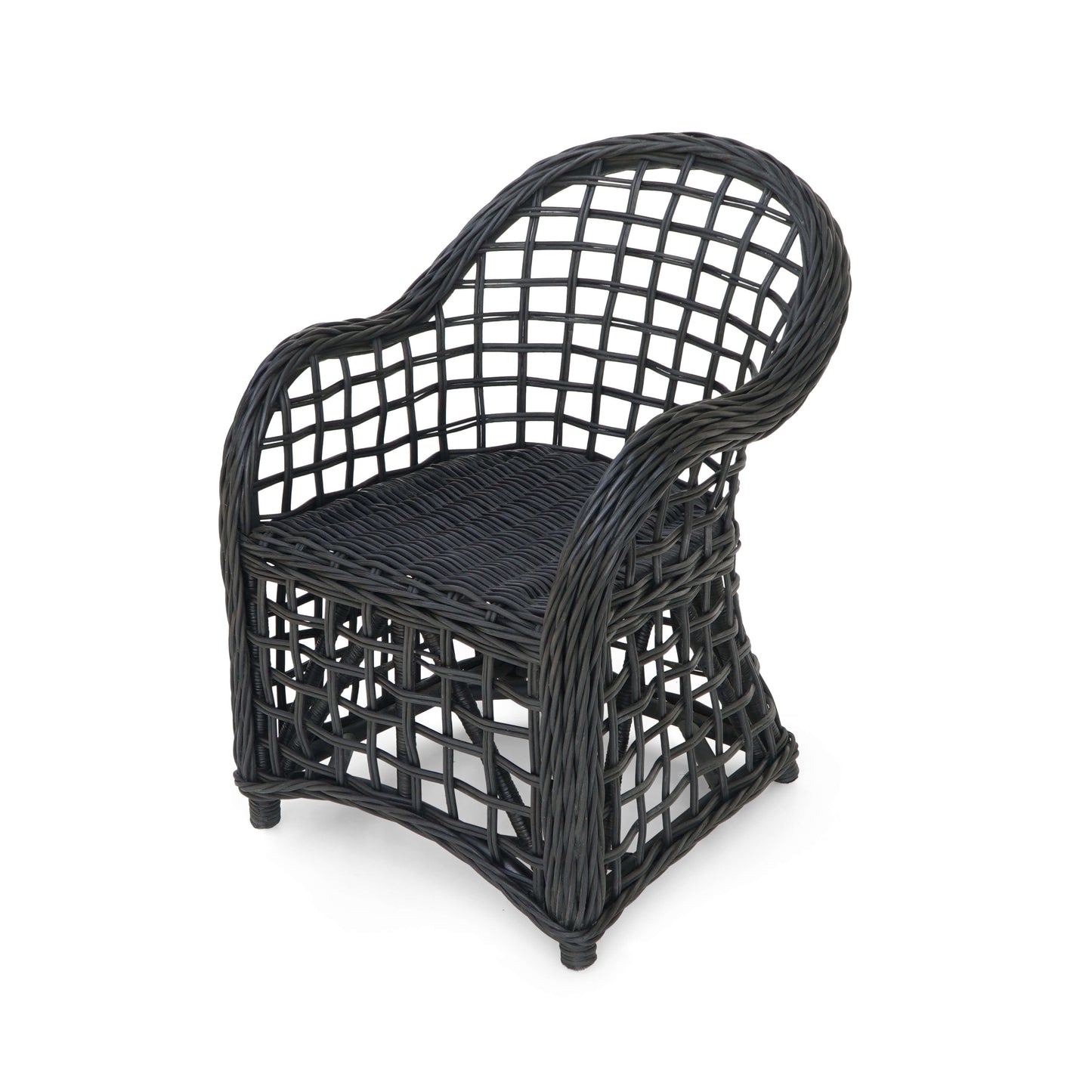 Bali Furniture – Piraus Armchair With Black Cushion Seat