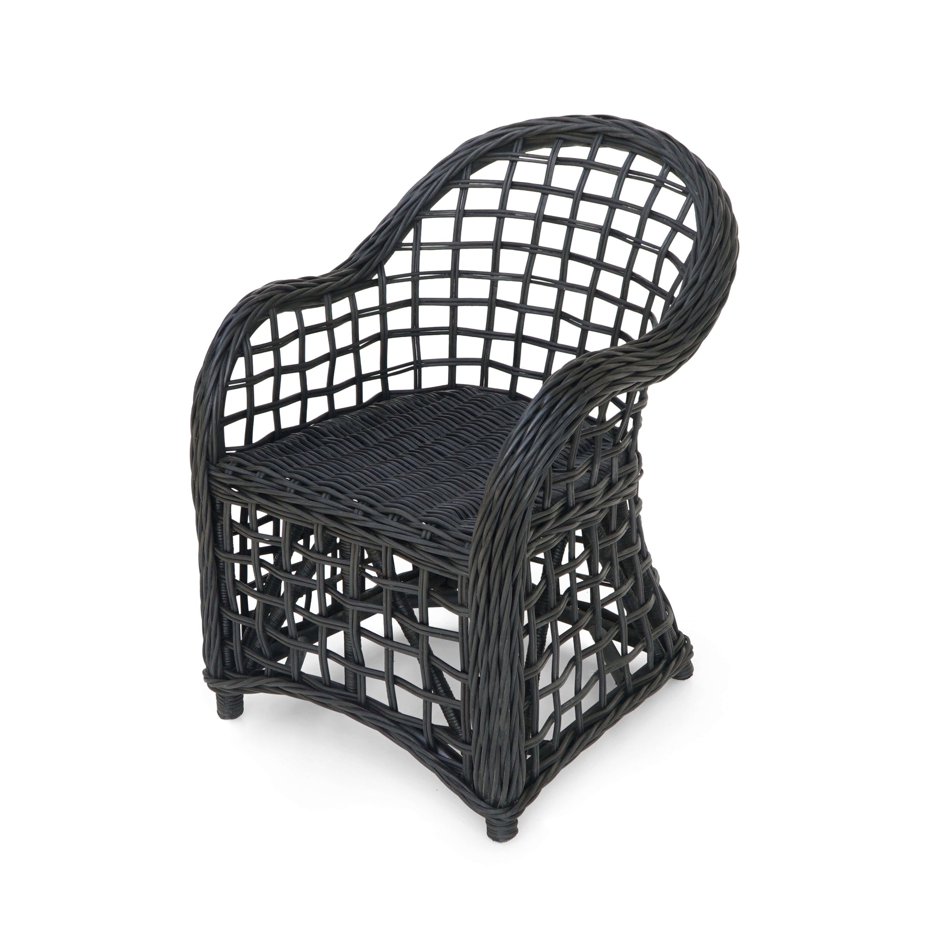 Bali Furniture – Piraus Armchair With Black Cushion Seat