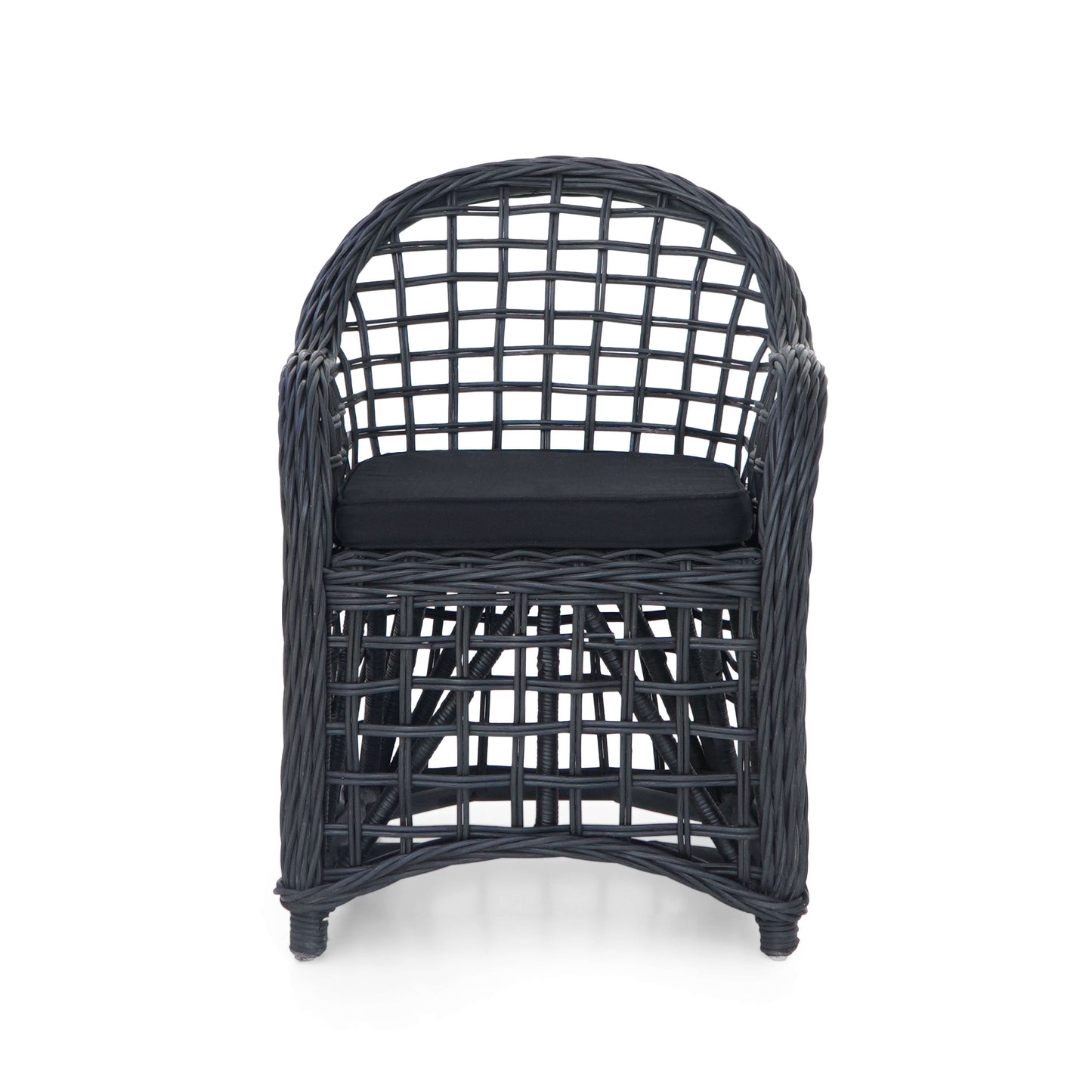 Bali Furniture – Piraus Armchair With Black Cushion Seat