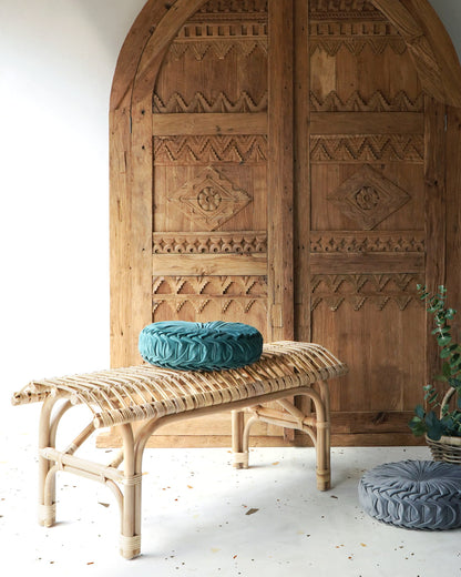 Rattan bench – Minen, natural natural materials in boho style