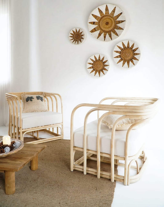 Bali Furniture – Renata Armchair With White Cushion Seat – The Renata Armchair With White Cushion S