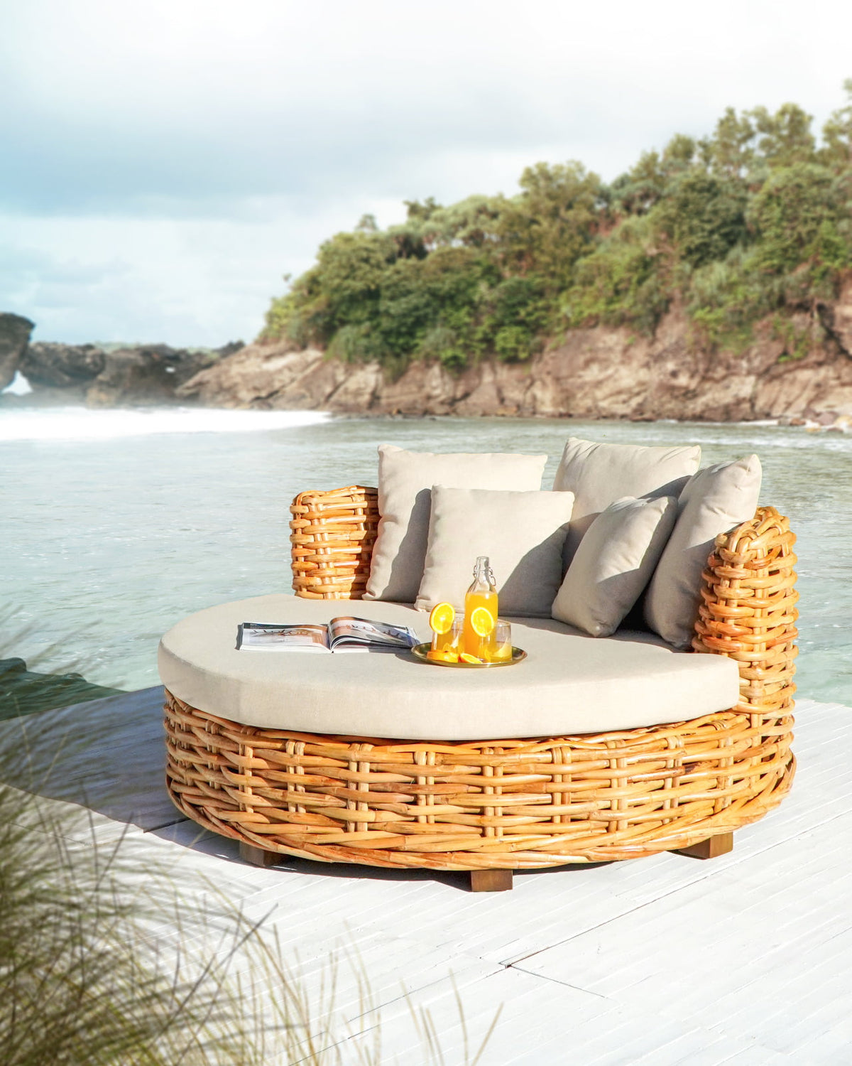 Stuttgart daybed in natural materials – handmade boho furniture from Bali