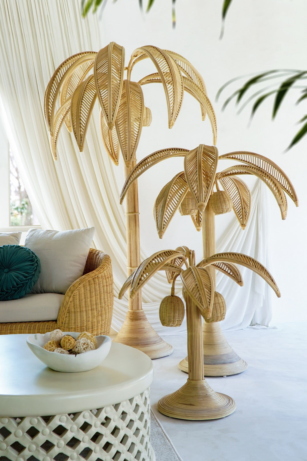 Rattan decorative piece – Cava Tree – boho decor handmade in Bali by BaliSouk