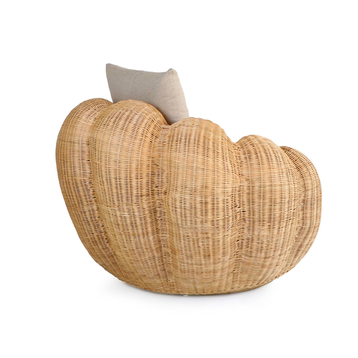 Rattan swivel chair – Magnolia, natural natural materials in boho style