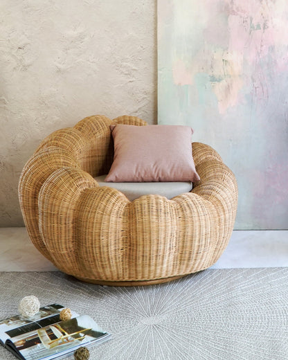 Magnolia swivel chair by BaliSouk – boho furniture made in Bali