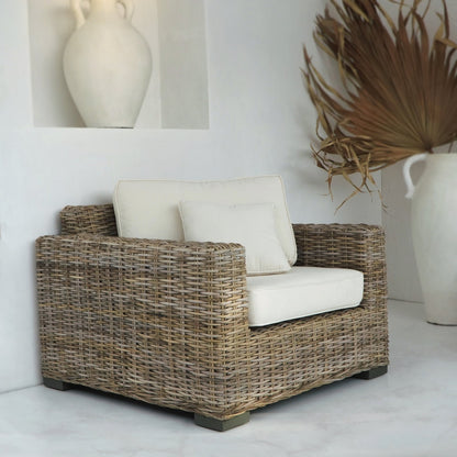 Rattan living set Capucine – boho furniture, handwoven and handmade in Bali