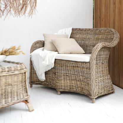 Rattan living set Elodie – boho furniture, handwoven and handmade in Bali