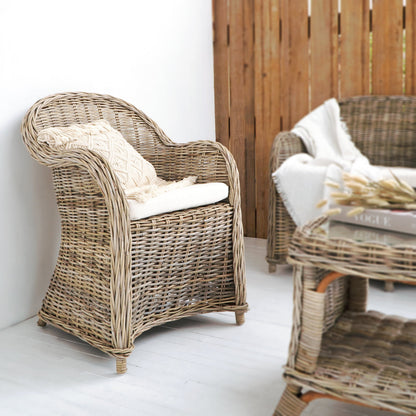 Rattan living set Elodie – boho furniture, handwoven and handmade in Bali