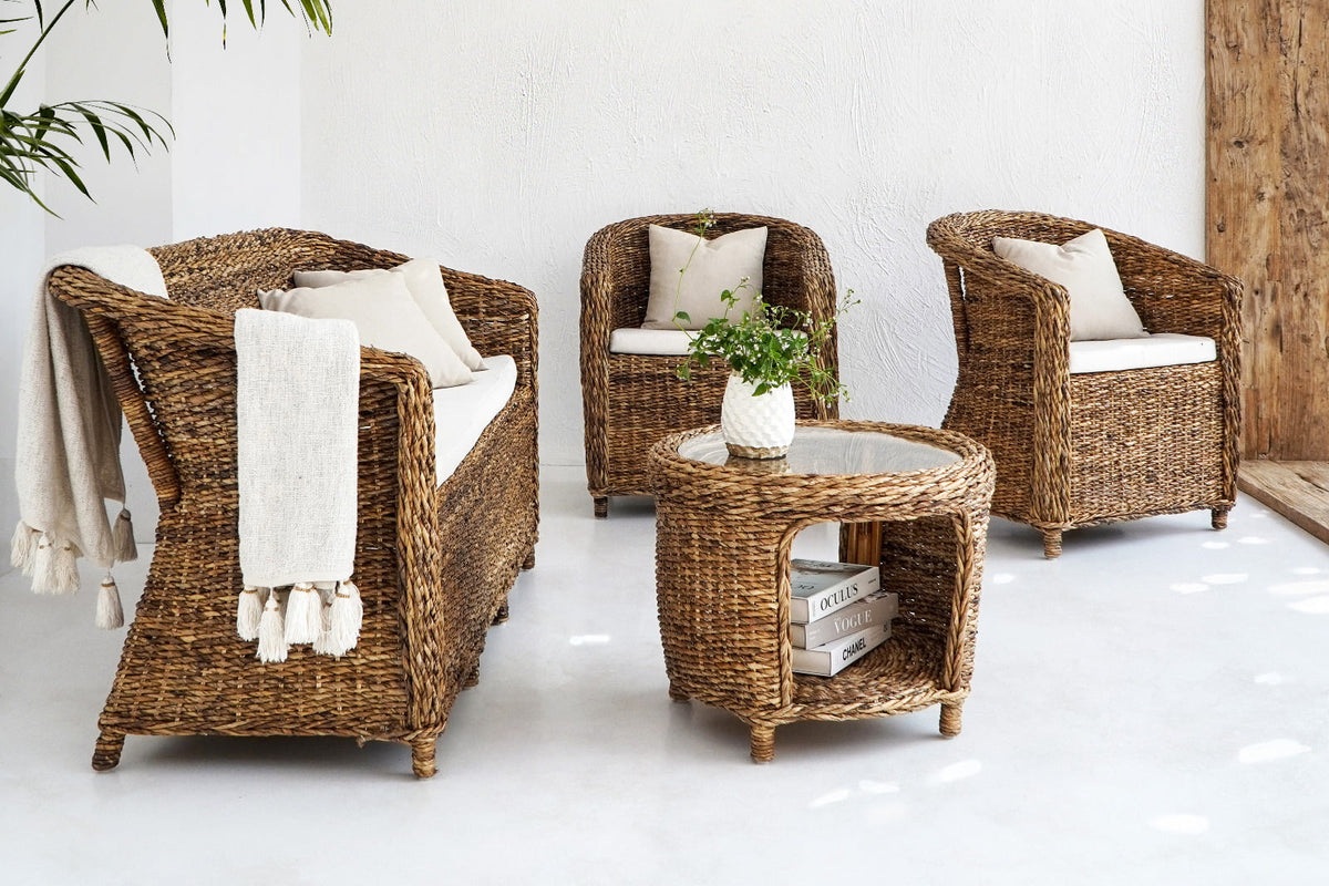 Rattan living set – Maribel – boho furniture handmade in Bali by BaliSouk