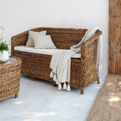 Rattan living set Maribel – boho furniture, handwoven and handmade in Bali