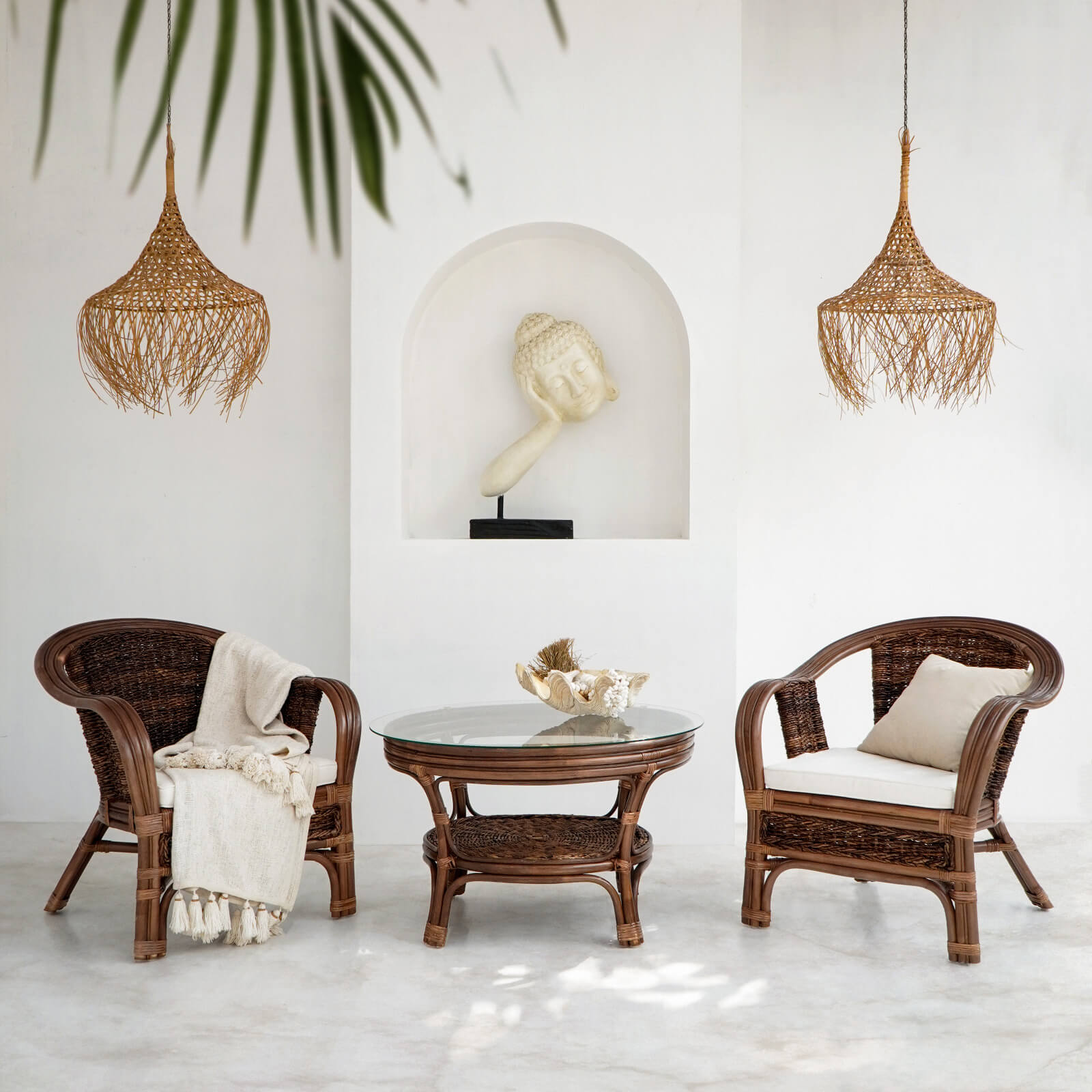 Bali Furniture – Romilly Armchair With White Seat Cushion – The Romilly Armchair With White Seat Cus