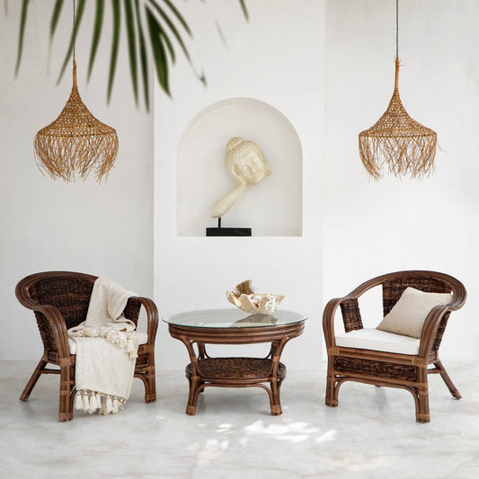 Bali Furniture – Romilly Armchair With White Seat Cushion – The Romilly Armchair With White Seat Cus