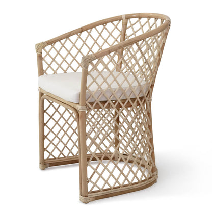 Bali Furniture – Blossom Armchair With White Seat Cushion