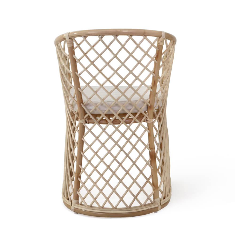 Bali Furniture – Blossom Armchair With White Seat Cushion