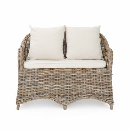 Rattan loveseat Athena Love Seat – boho furniture, handwoven and handmade in Bali