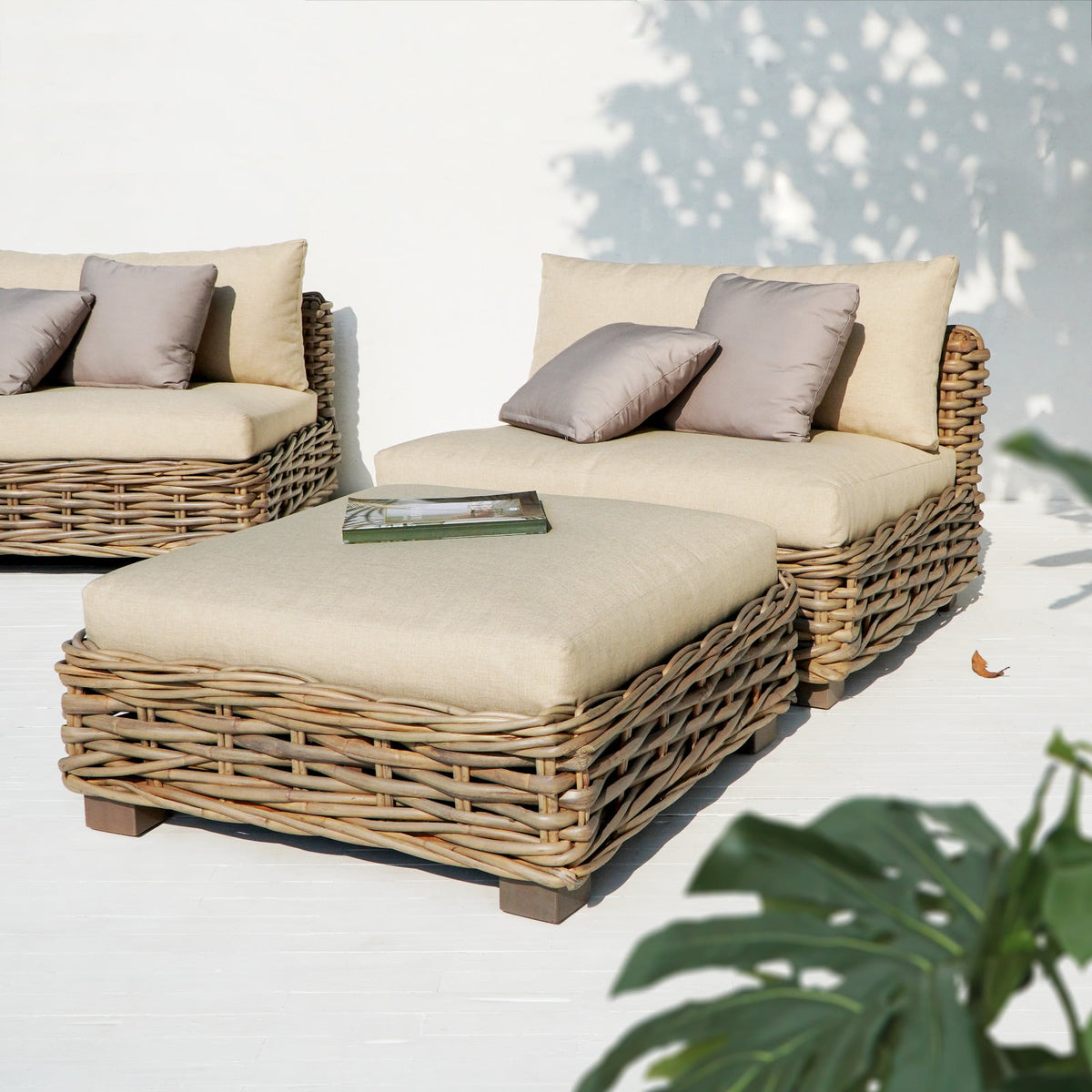 Rattan living set – Saint Germany, natural natural materials in boho style
