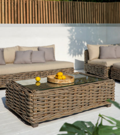 Rattan living set Saint Germany – boho furniture, handwoven and handmade in Bali