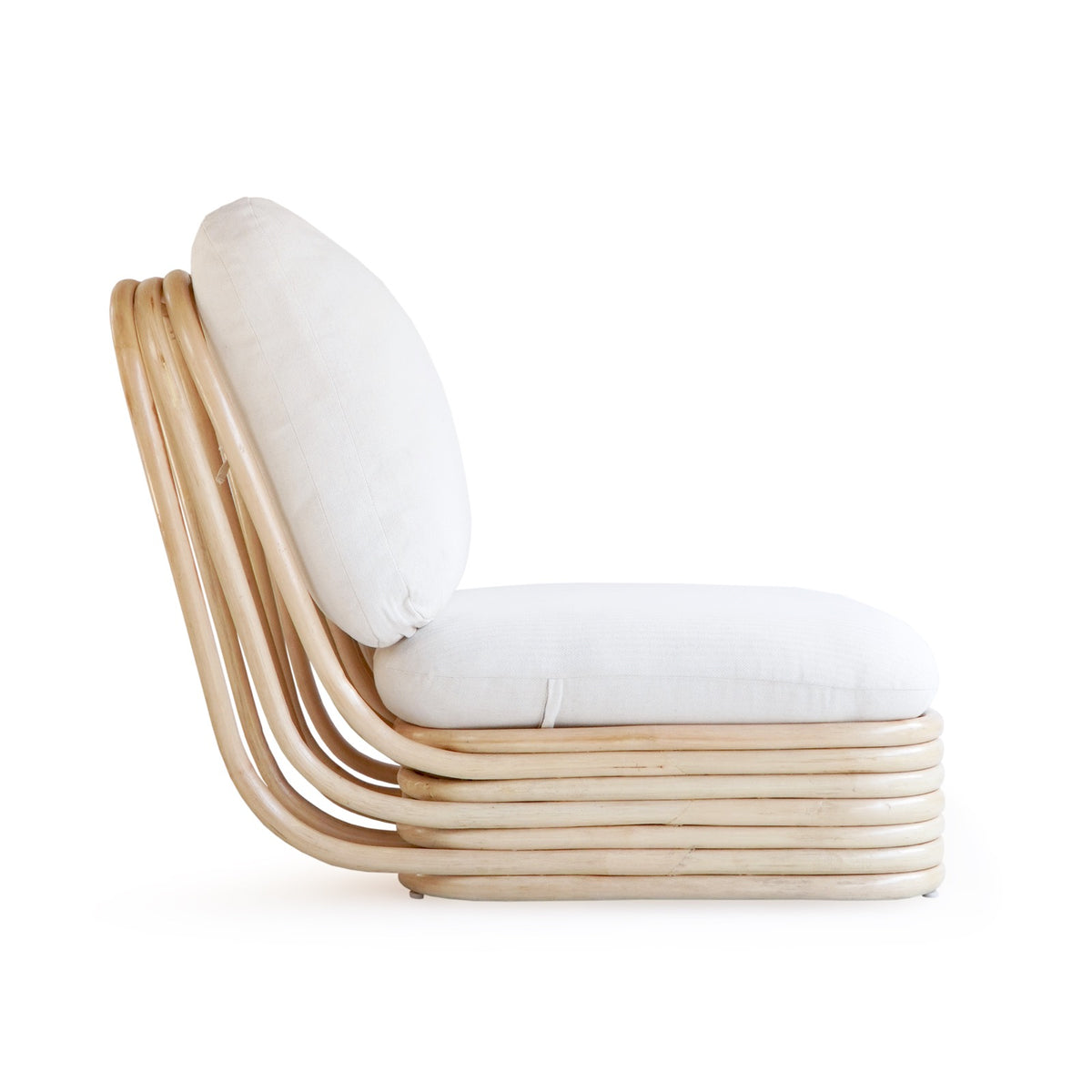 Rattan lounge chair – Meadow, natural natural materials in boho style