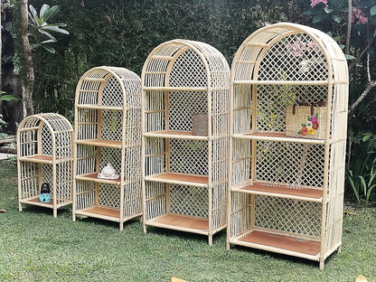 Handmade rattan bookcase – the Camilla Bookshelf, boho furniture made in Bali