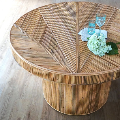 Gatsby table in natural materials – boho furniture by BaliSouk