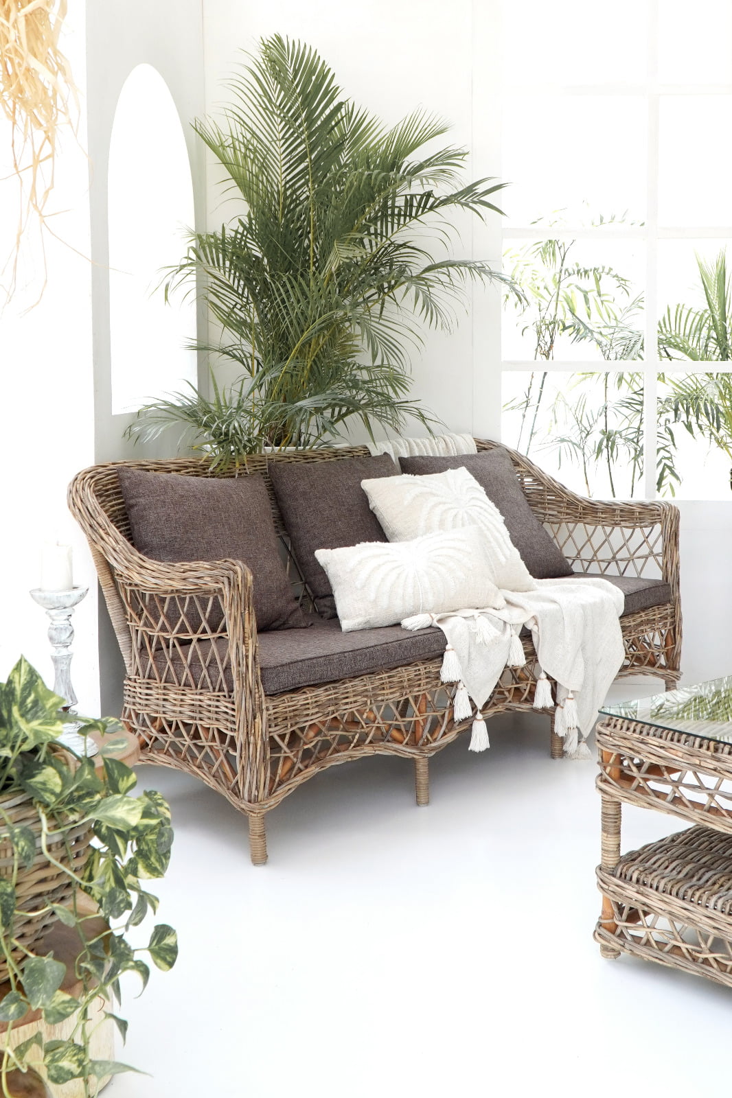 Paralla living set by BaliSouk – boho furniture made in Bali