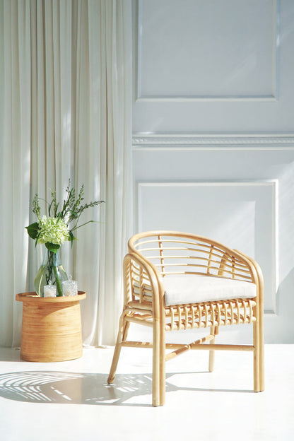 Bali Furniture – Makenzie Armchair With White Seat Cushion – The Makenzie Armchair With White Seat Cu