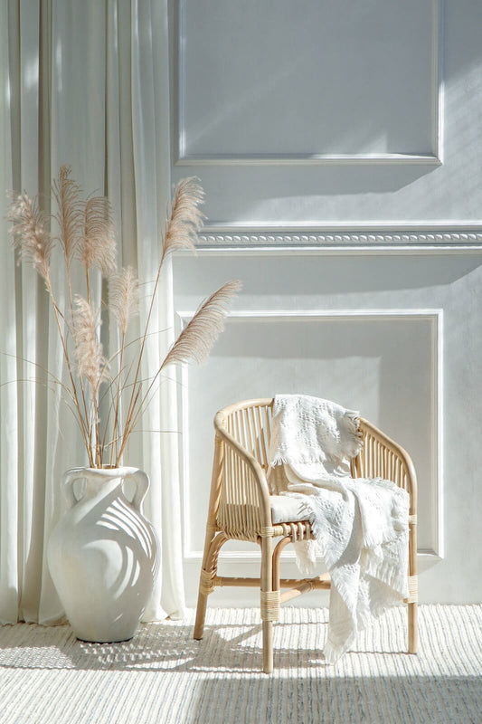 Bali Furniture – Dayana Armchair With White Seat Cushion – The Dayana Armchair With White Seat Cush