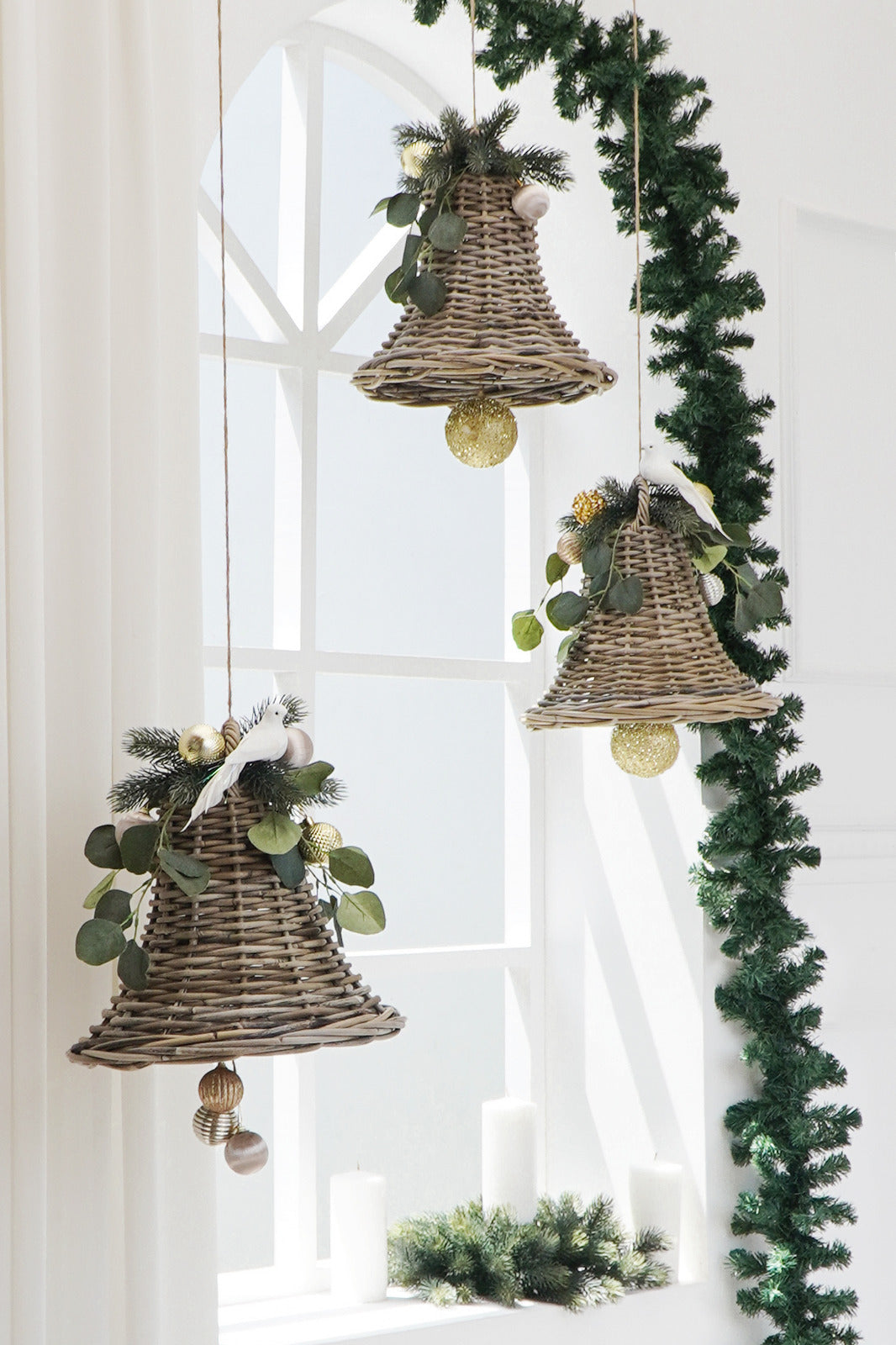 The Bell Christmas decoration – natural materials, boho decor handmade in Bali