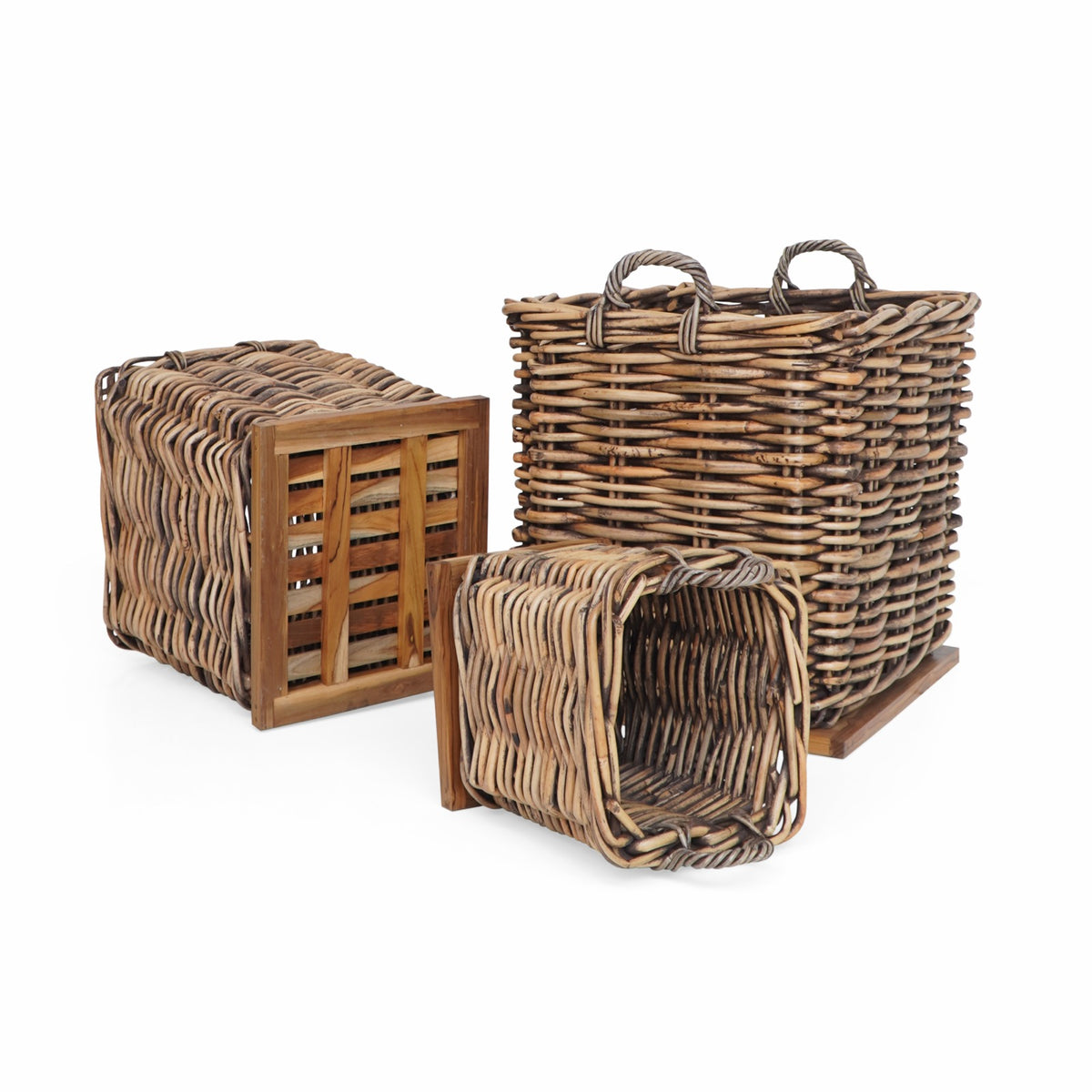 Rattan basket Saint Tropez – handmade in Bali, boho style