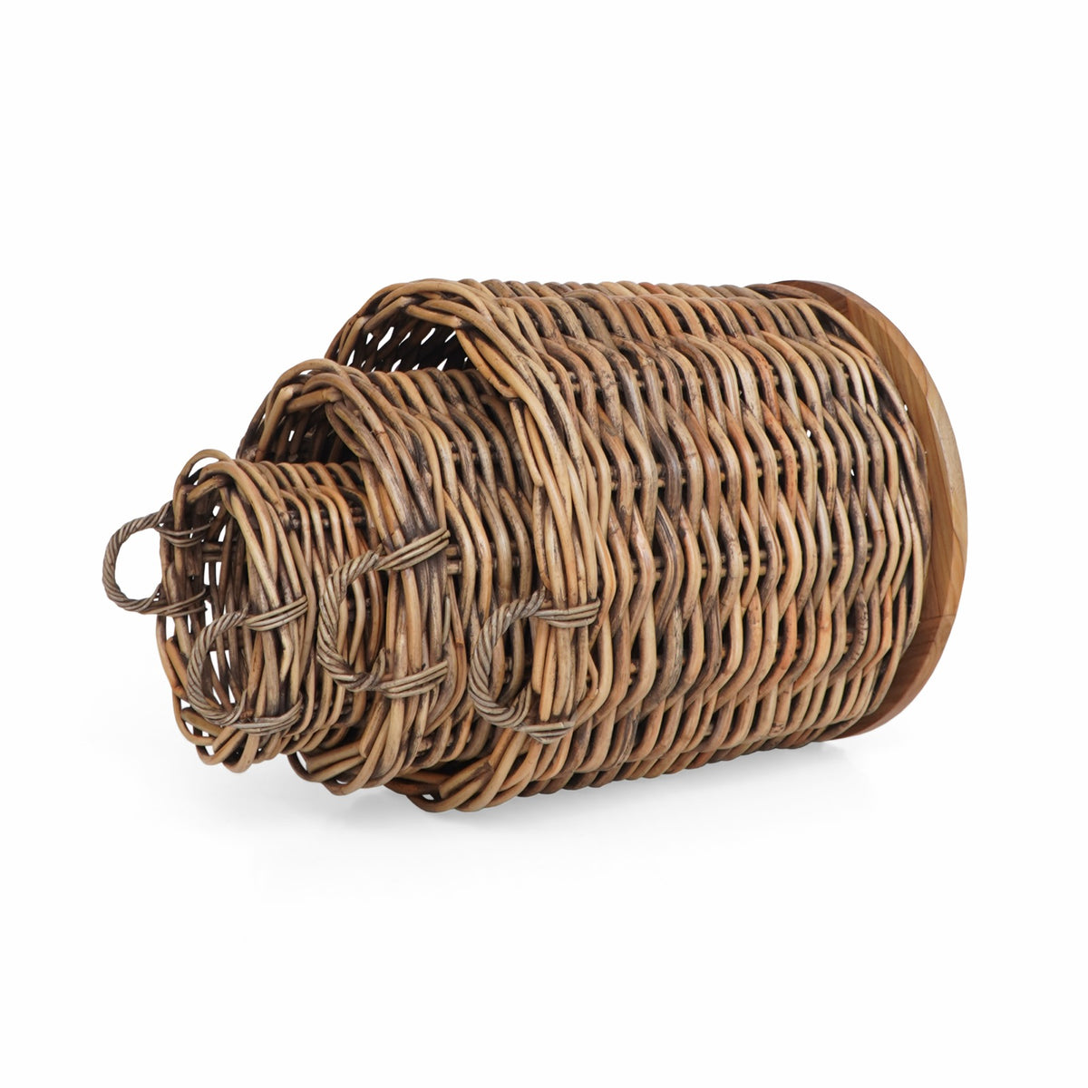 Handcrafted rattan basket – Saint Tropez, boho decor from BaliSouk