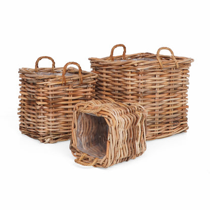 Saint Tropez basket in natural materials – boho decor by BaliSouk