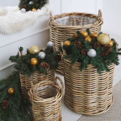 Handmade rattan basket – the Saint Tropez, boho decor made in Bali