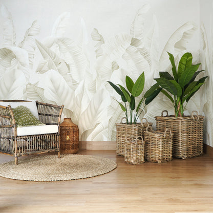 Rattan basket Saint Tropez – boho decor, handwoven and handmade in Bali