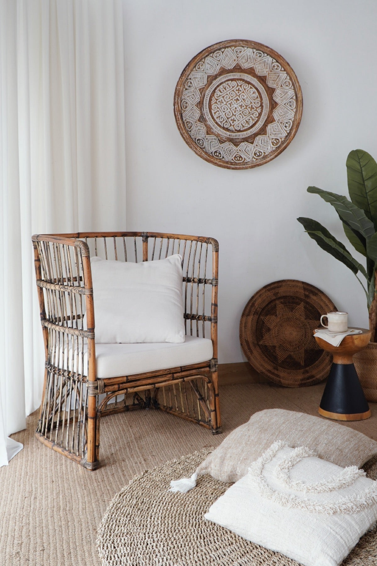 Harvey Dining Chair With White Cushion Set