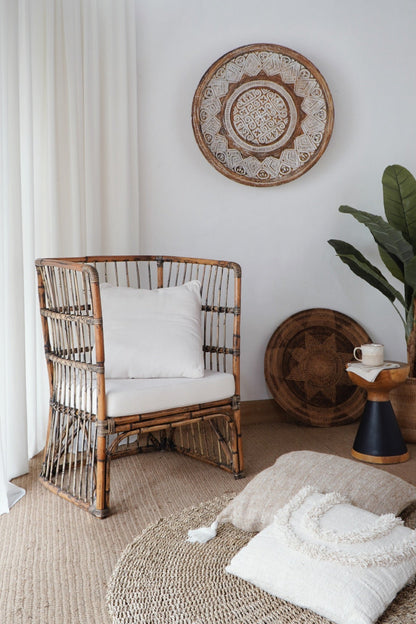 Harvey Dining Chair With White Cushion Set