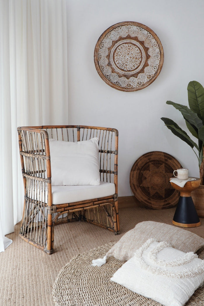 Bali Furniture – Harvey Dining Chair With White Cushion Set – The Harvey Dining Chair With White Cushi