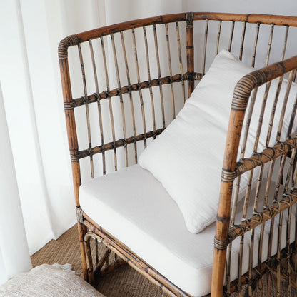 Harvey Dining Chair With White Cushion Set