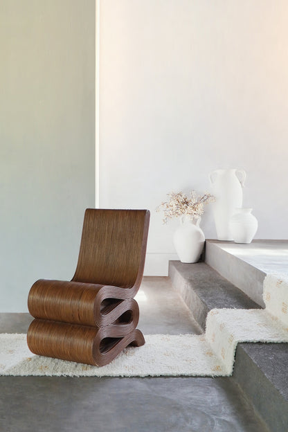 Rattan lounge chair – Gatsby Triple, natural natural materials in boho style