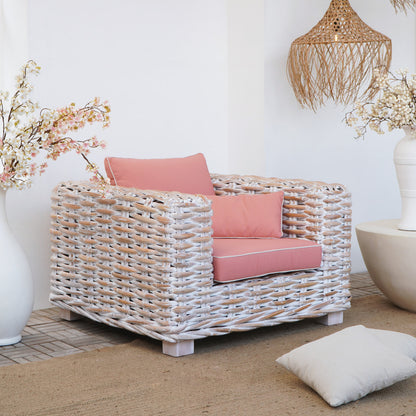 Handcrafted rattan living set – Saint Tropez, boho furniture from BaliSouk