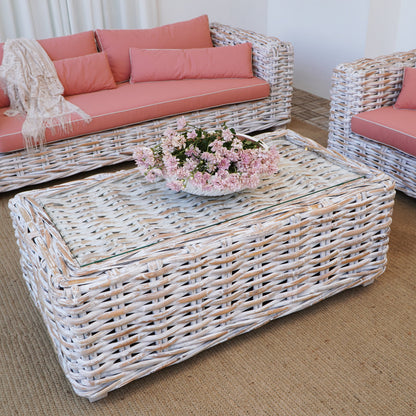 Saint Tropez living set, boho furniture handmade by Balinese artisans