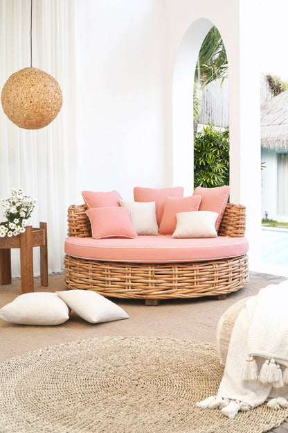 Rattan daybed – Stuttgart – boho furniture handmade in Bali by BaliSouk